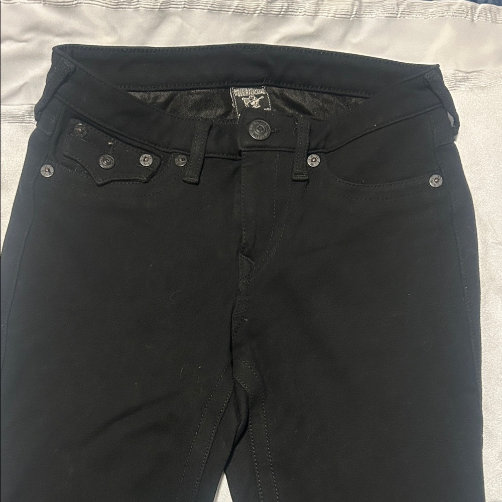 True Religion Women's Black Skinny Jeans